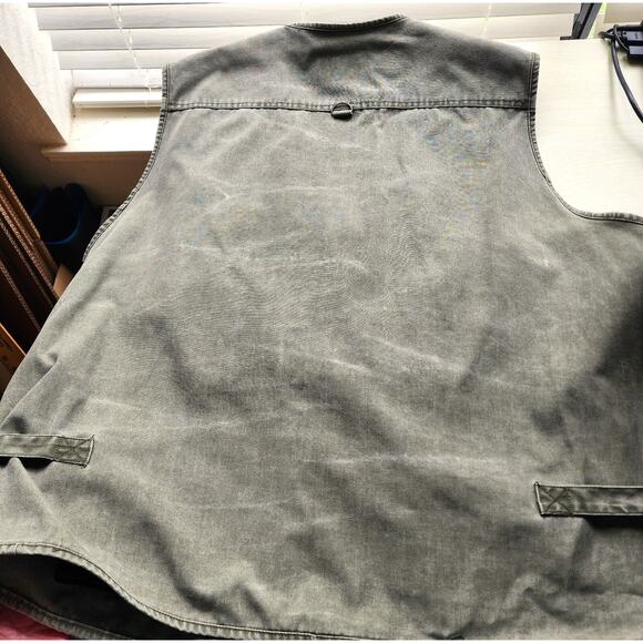 UTILITY VEST-BLUE STONE SAFETY PRODUCTS-Army Green-Multiple Pockets-Size 4XL - Picture 5 of 16